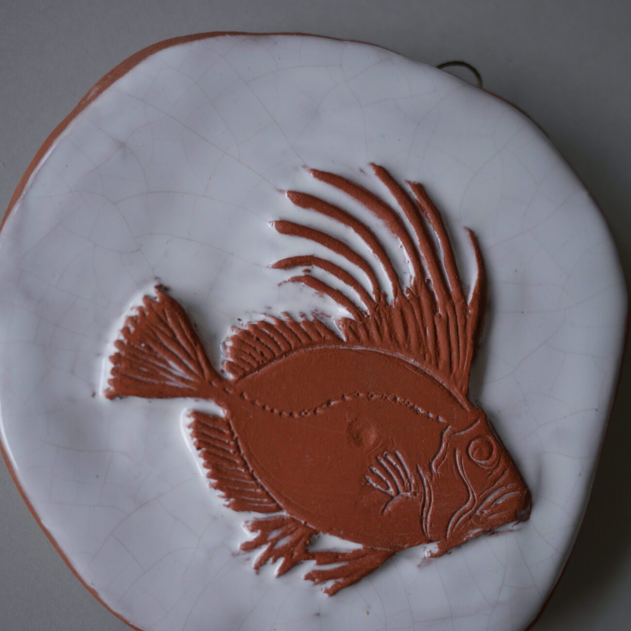 Keramikrelief med Fisk30,73 2