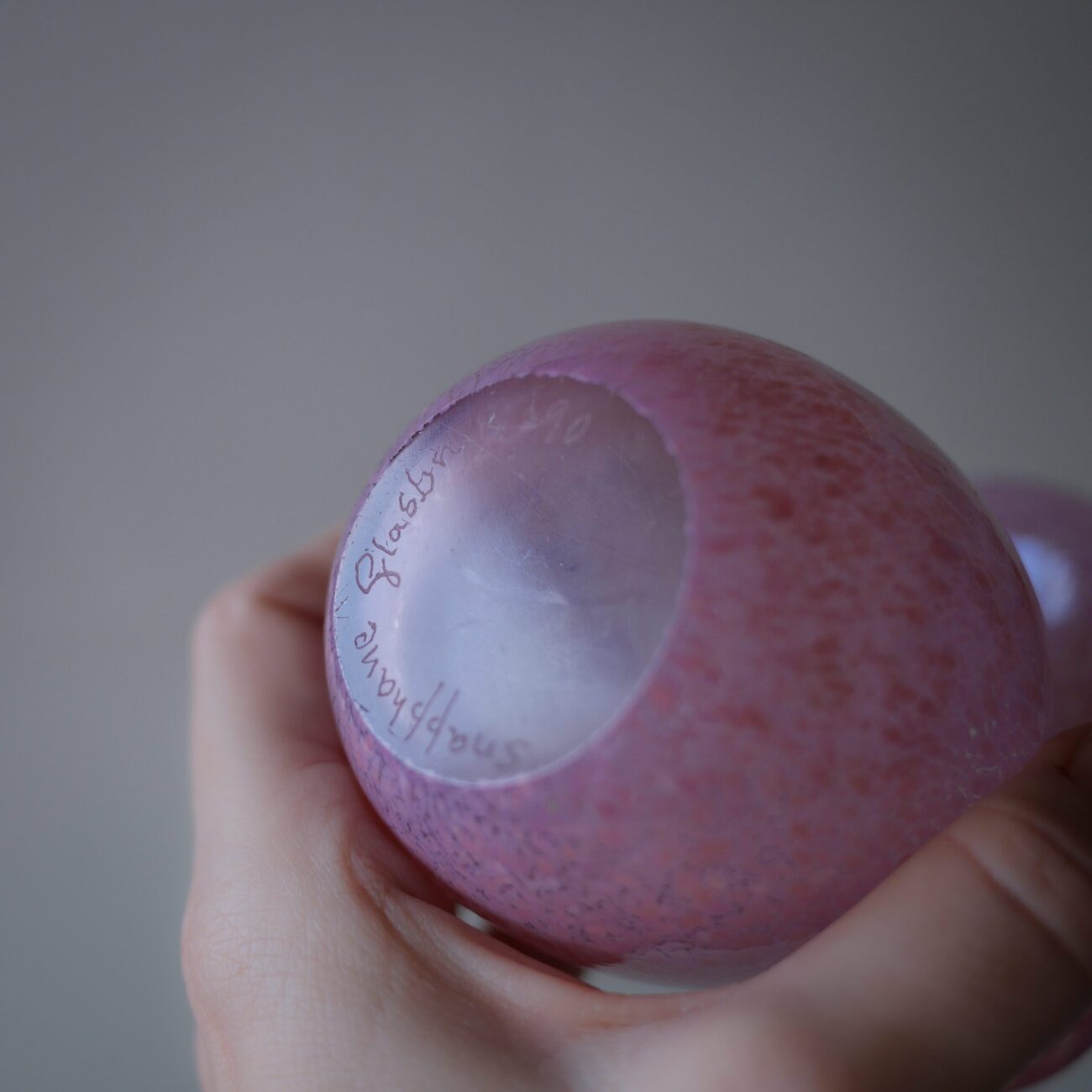 Smuk Rosa Glasvase 7