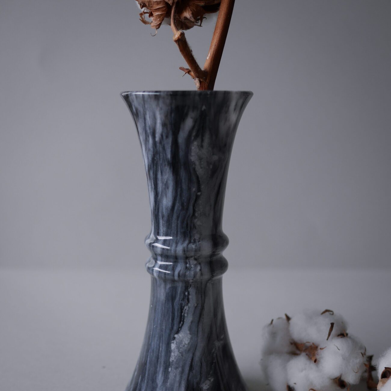 Smuk Sort Marmorvase 1