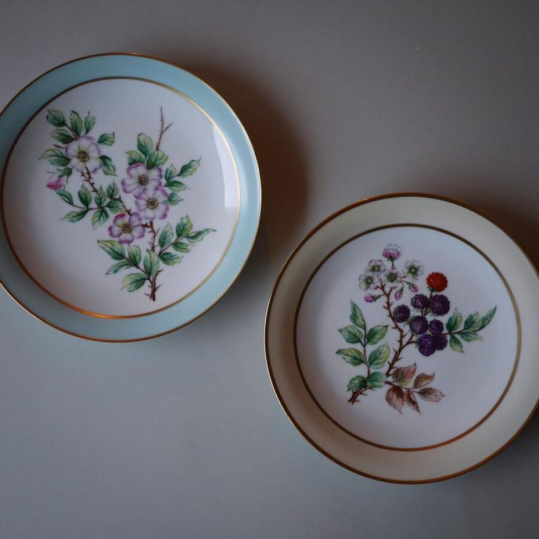 Smukke Håndmalede Tallerkner, 6 stk. 5