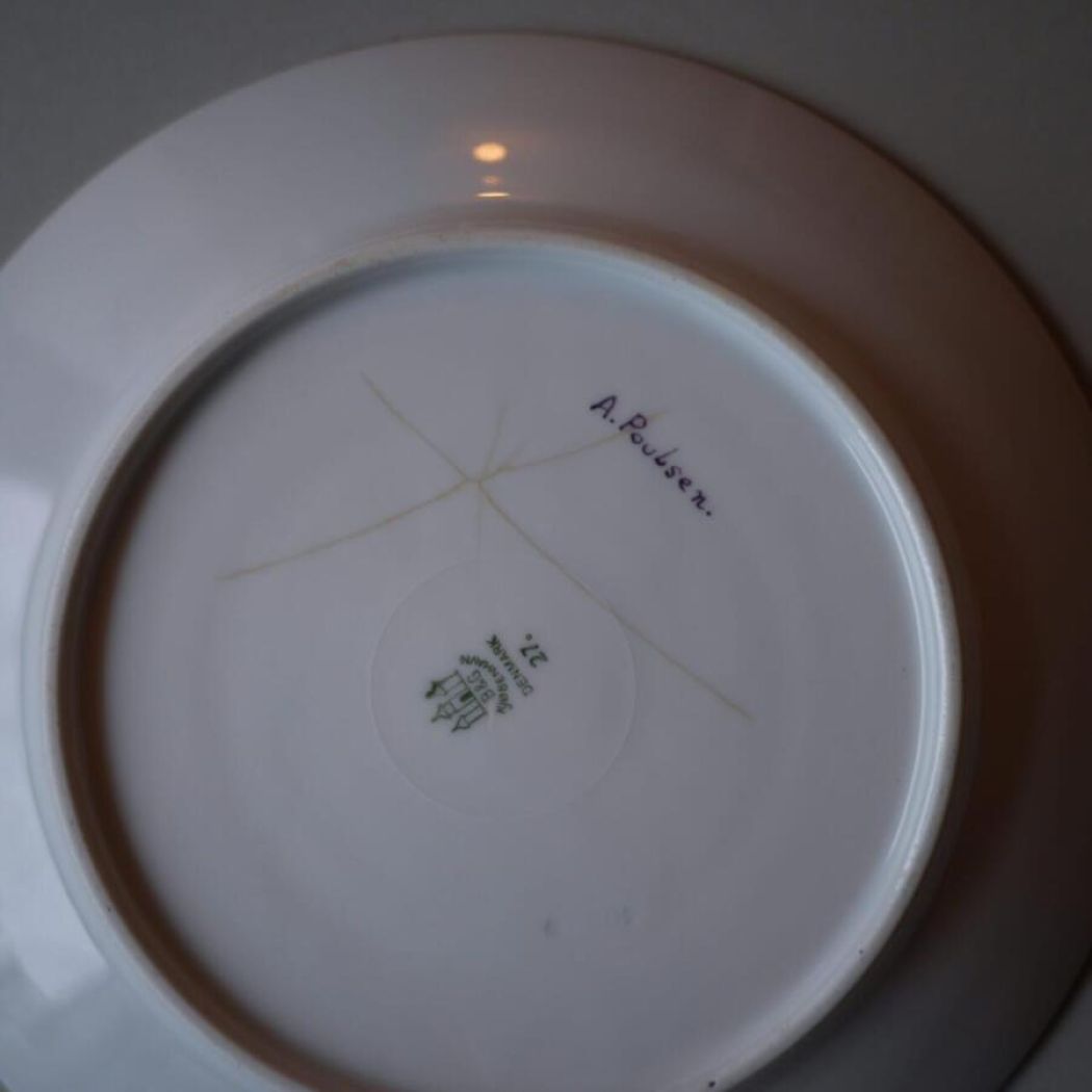 Smukke Håndmalede Tallerkner, 6 stk. 6