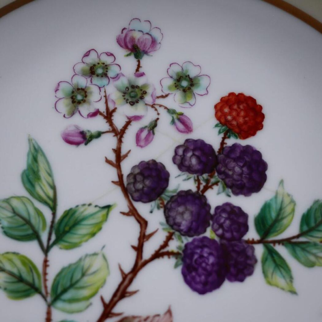 Smukke Håndmalede Tallerkner, 6 stk. 7