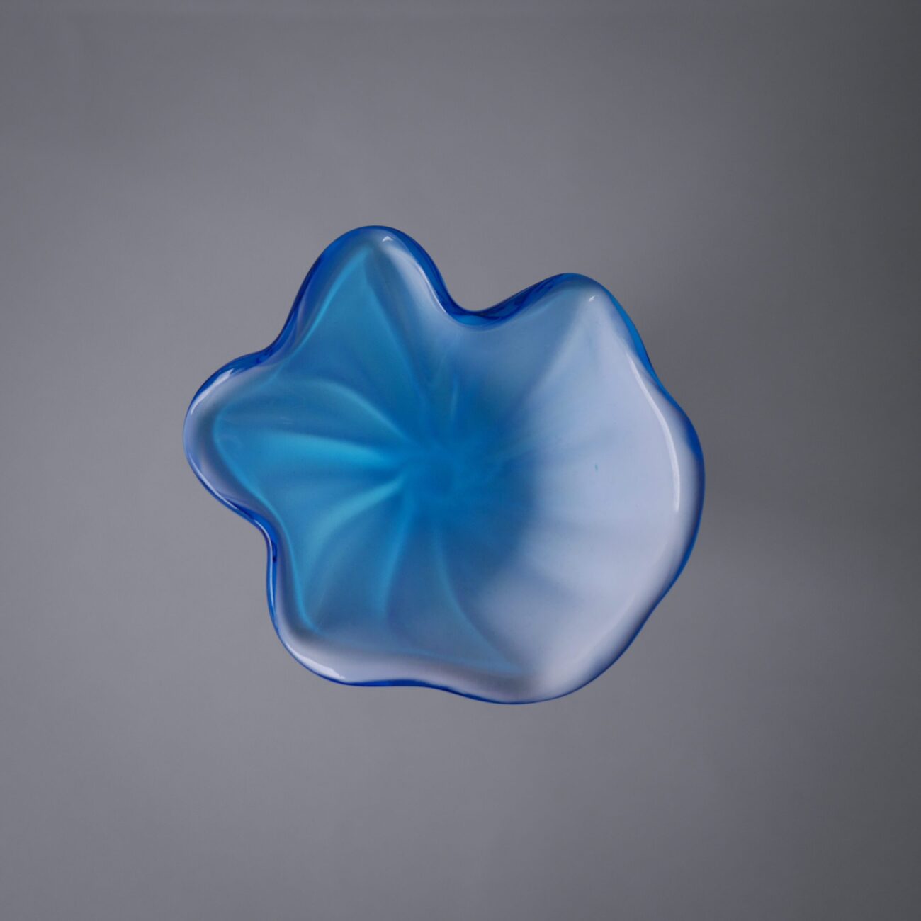 Blå Swirl Glasvase 6