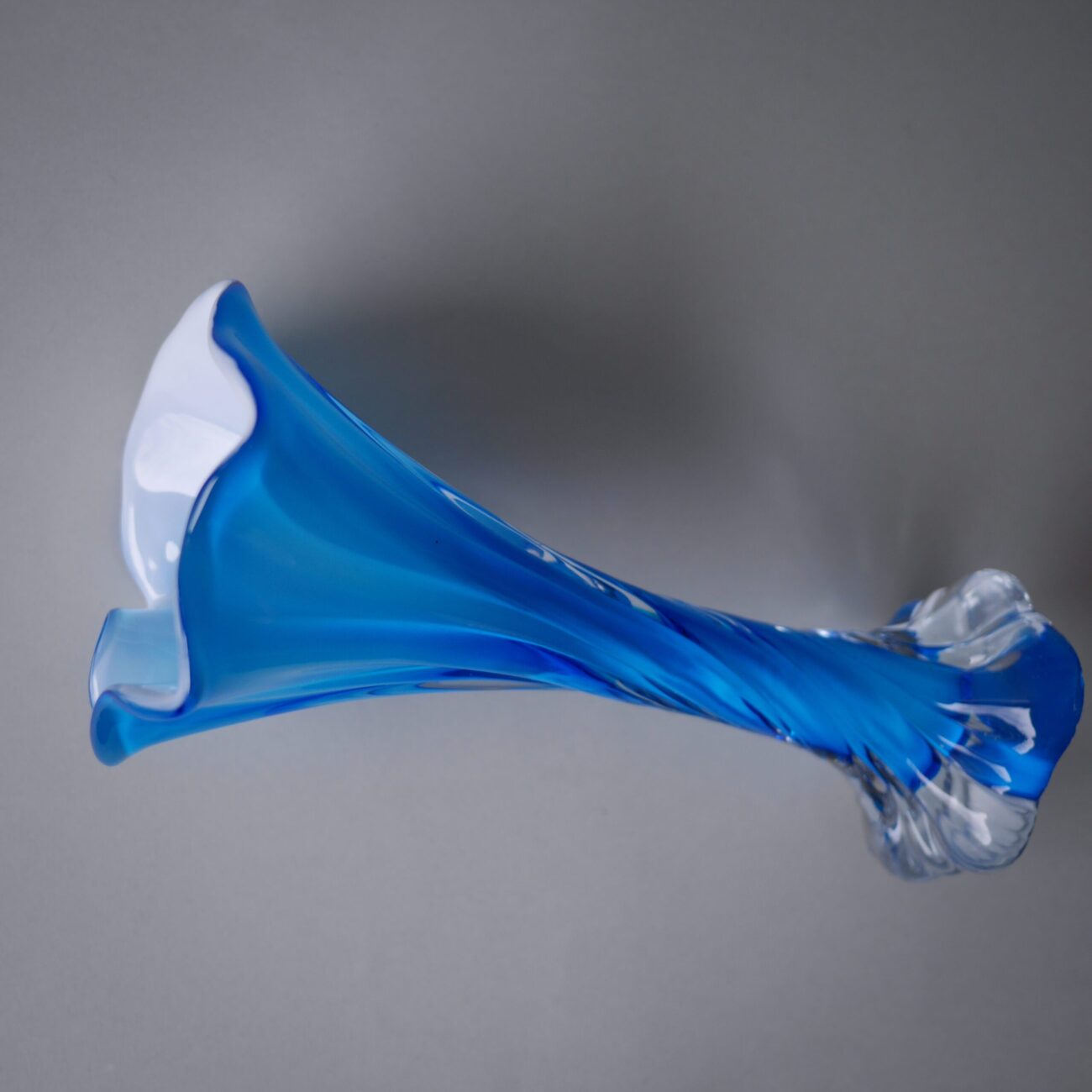 Blå Swirl Glasvase 4
