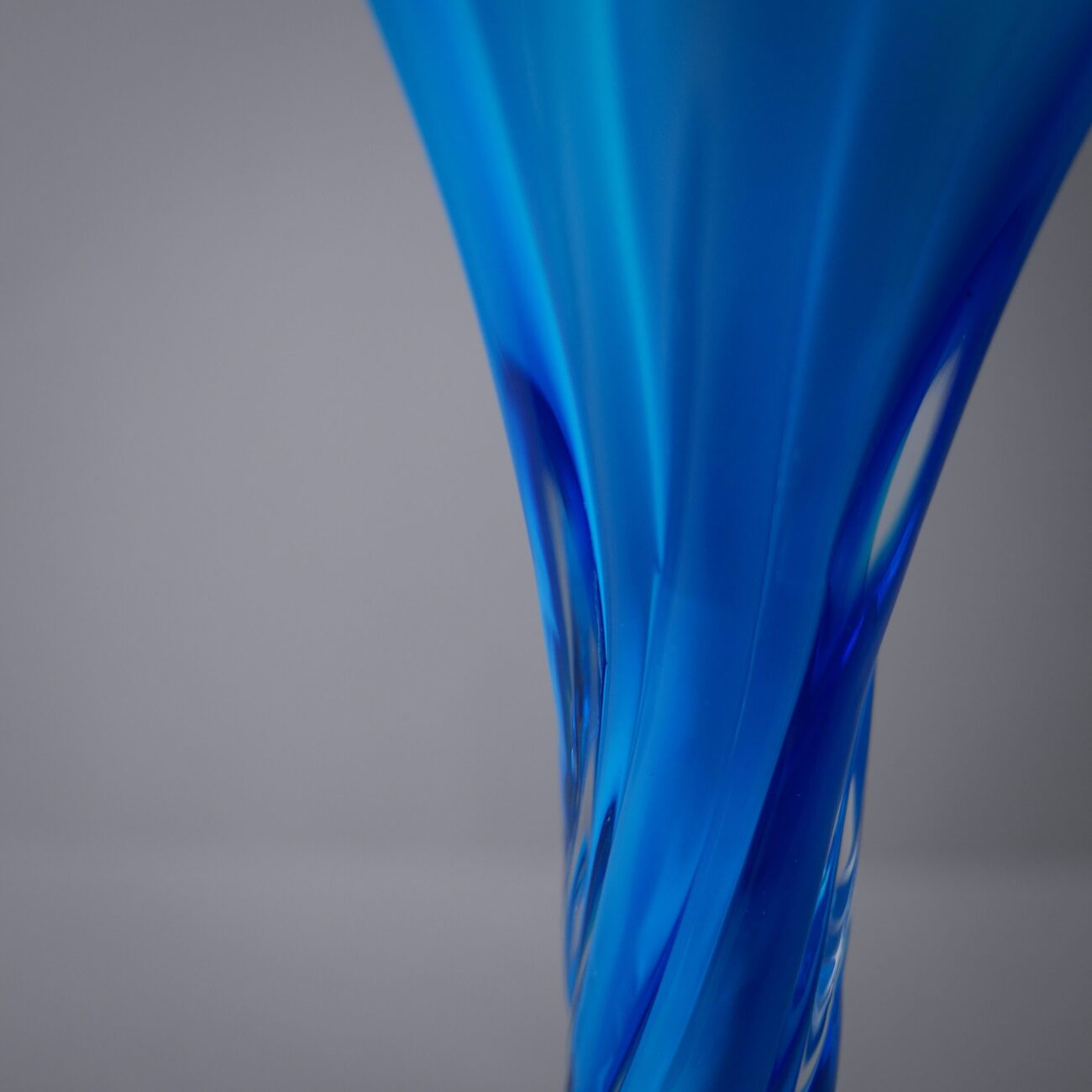 Blå Swirl Glasvase 5