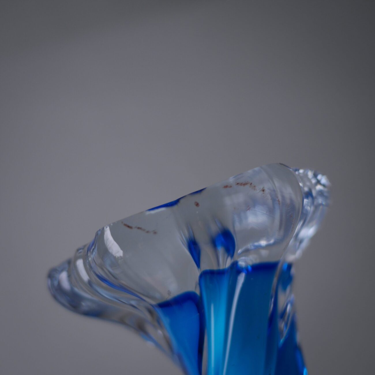 Blå Swirl Glasvase 8