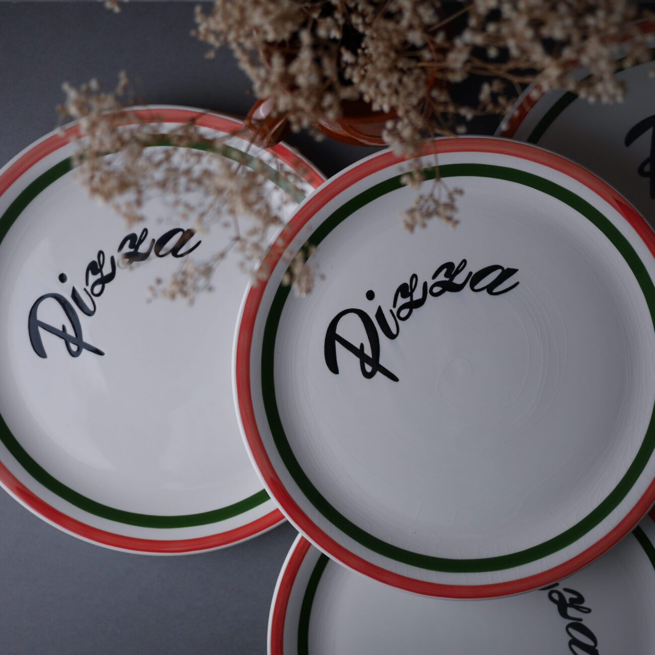 Farverige Pizza Tallerkner 3