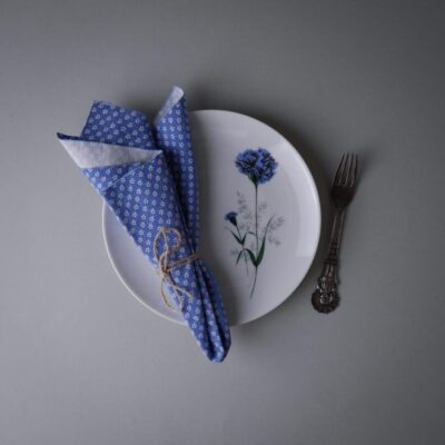 Frokosttallerkner med Blomster, 5 stk.