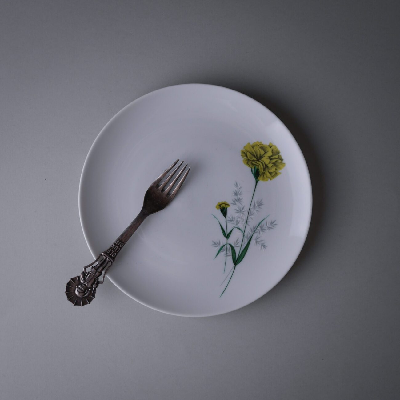 Frokosttallerkner med Blomster, 5 stk.