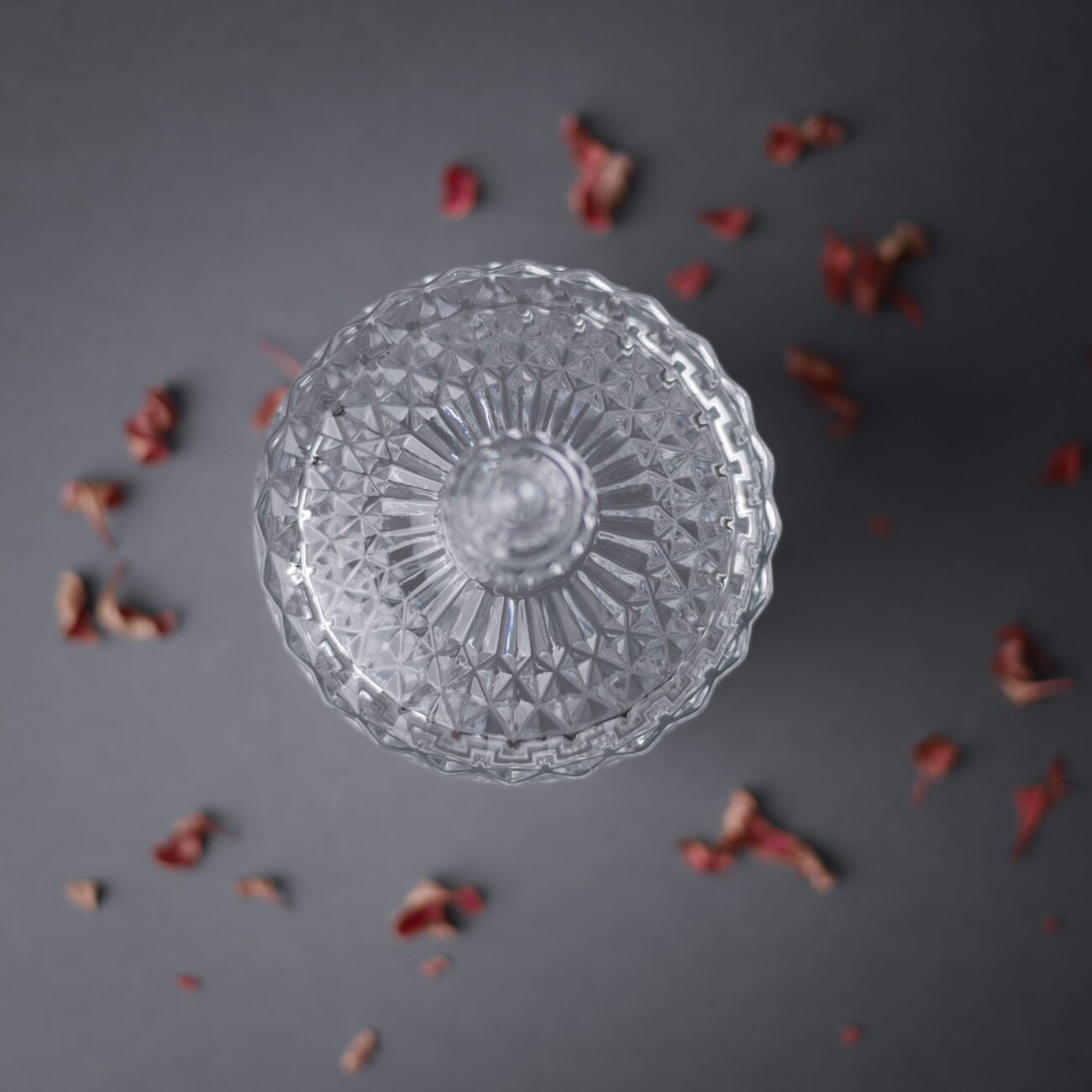 Høj Bonbonniere i Dekorativt Glas 5