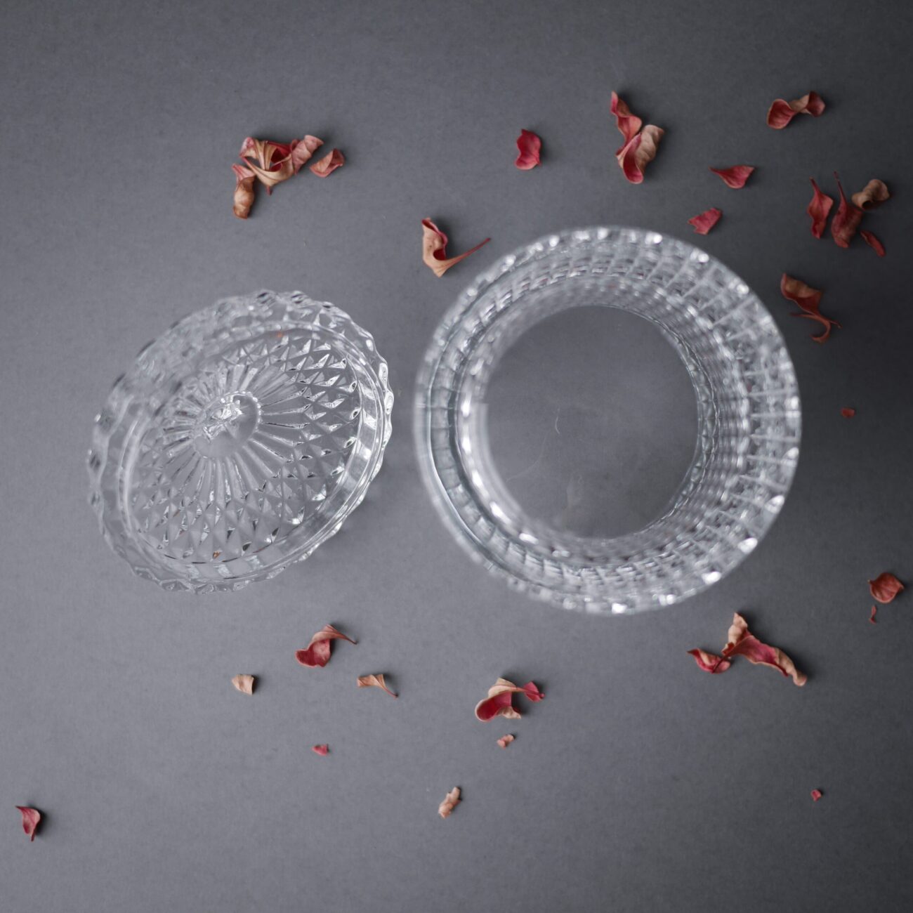 Høj Bonbonniere i Dekorativt Glas 6