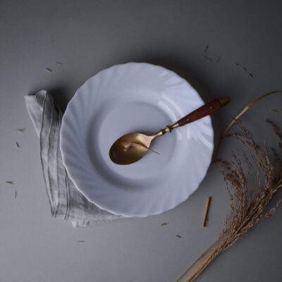 Dybe Hvide Arcopal Tallerkner