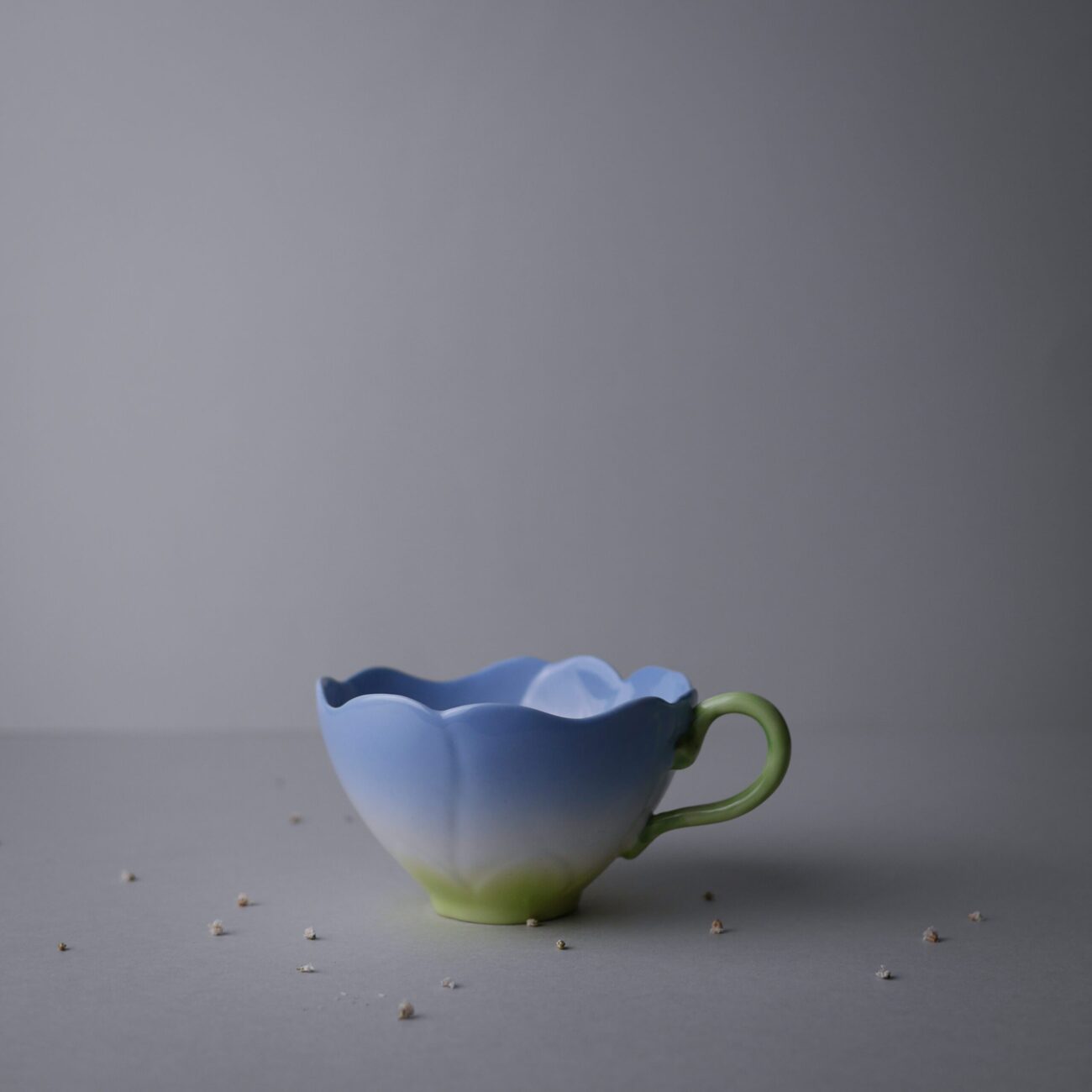 Lyseblå Blomster Kaffekop