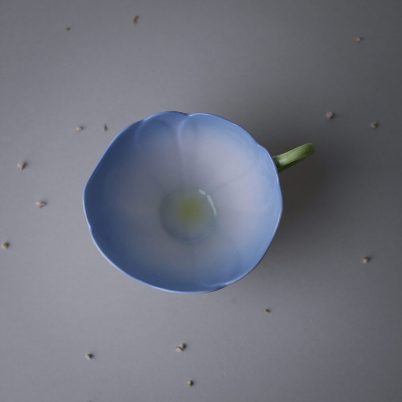 Lyseblå Blomster Kaffekop 4