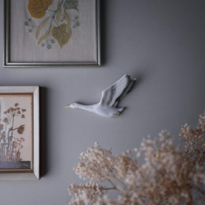 Lille Porcelæns svane til Væggen
