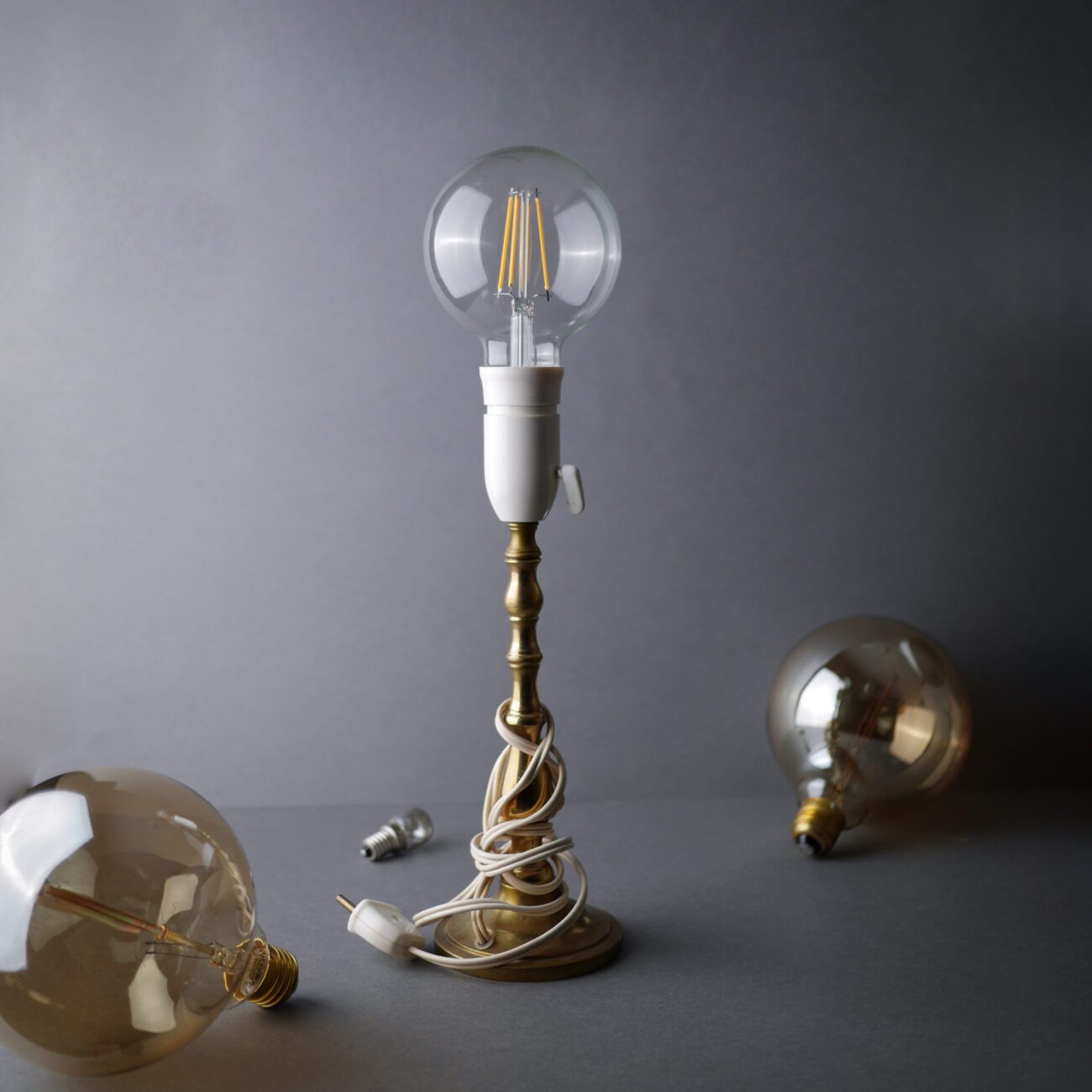 Gammel Messing Lampe 2