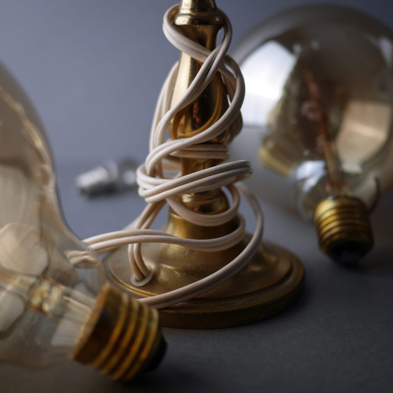 Gammel Messing Lampe 4