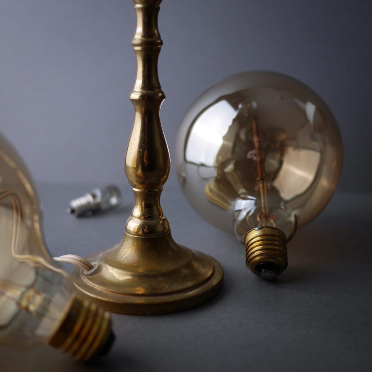 Gammel Messing Lampe 5