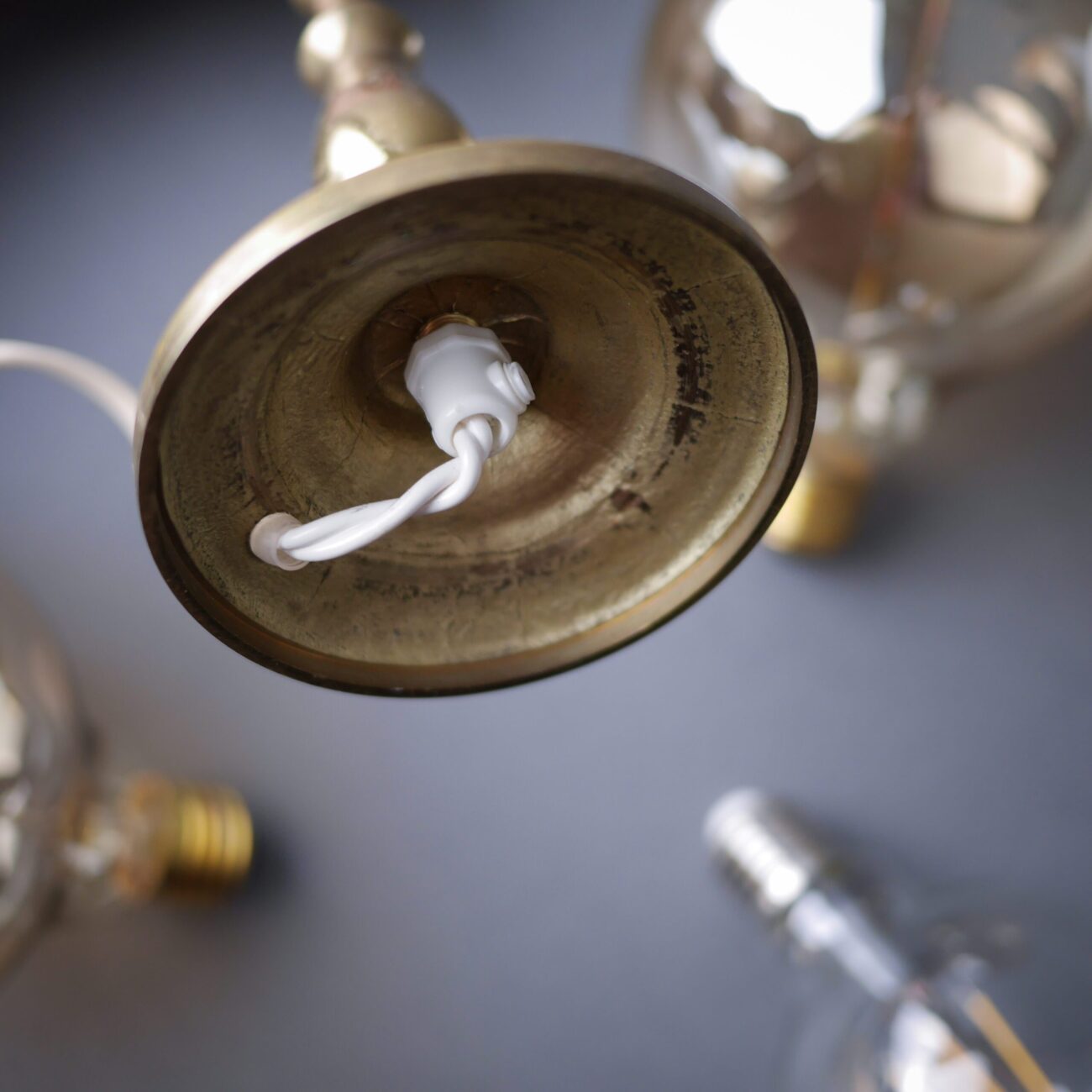 Gammel Messing Lampe 9