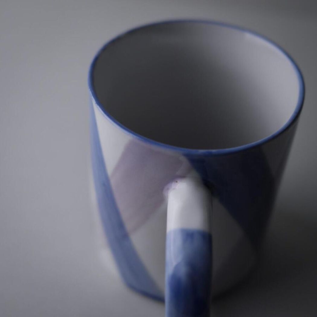 Pastelfarvede Porcelænskrus, 2 stk. 1