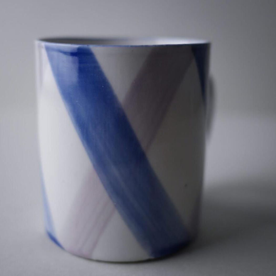 Pastelfarvede Porcelænskrus, 2 stk. 2