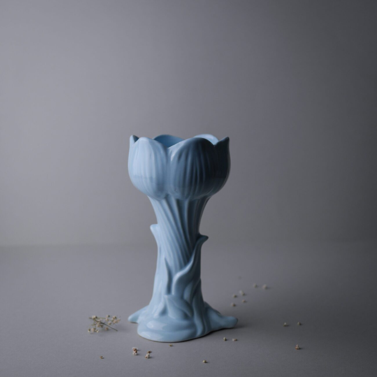 Pastelblå Blomstervase 2