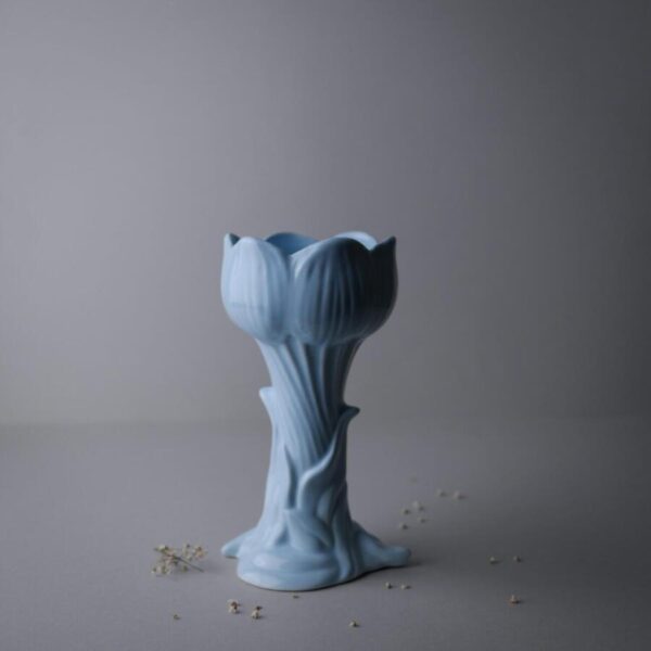 Pastelblå Blomstervase