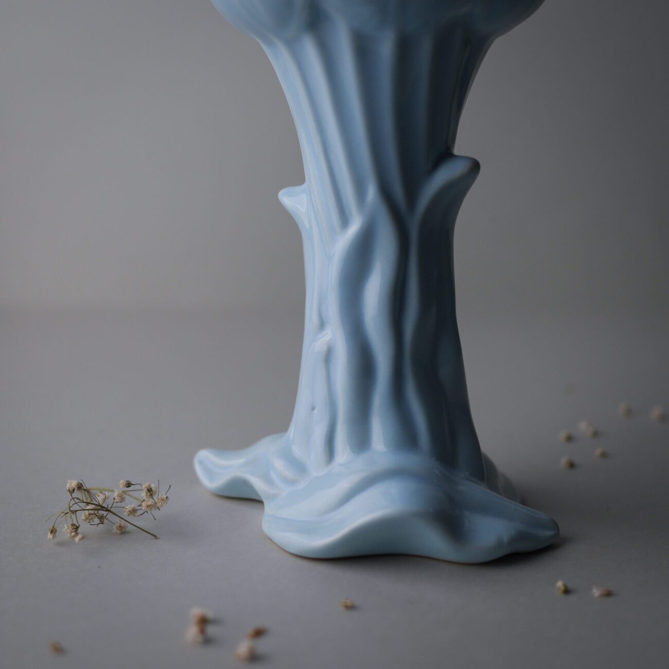 Pastelblå Blomstervase 7