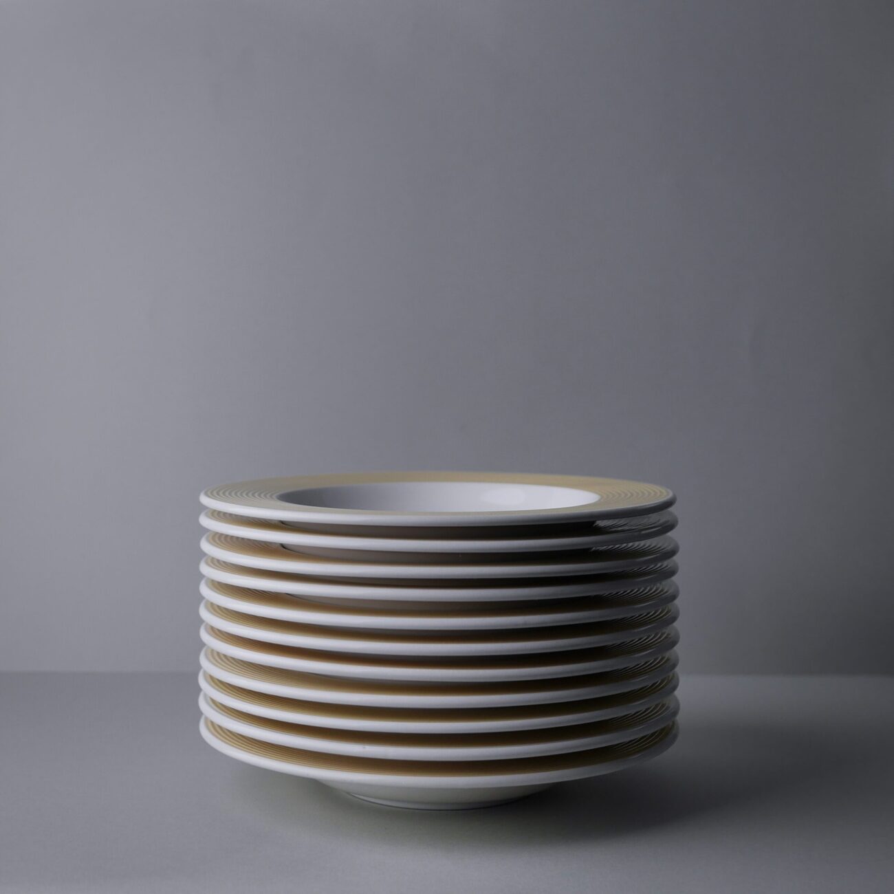Gule Italienske Dybe Tallerkner 4