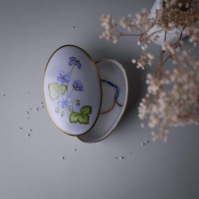 Håndmalet Porcelænsskrin