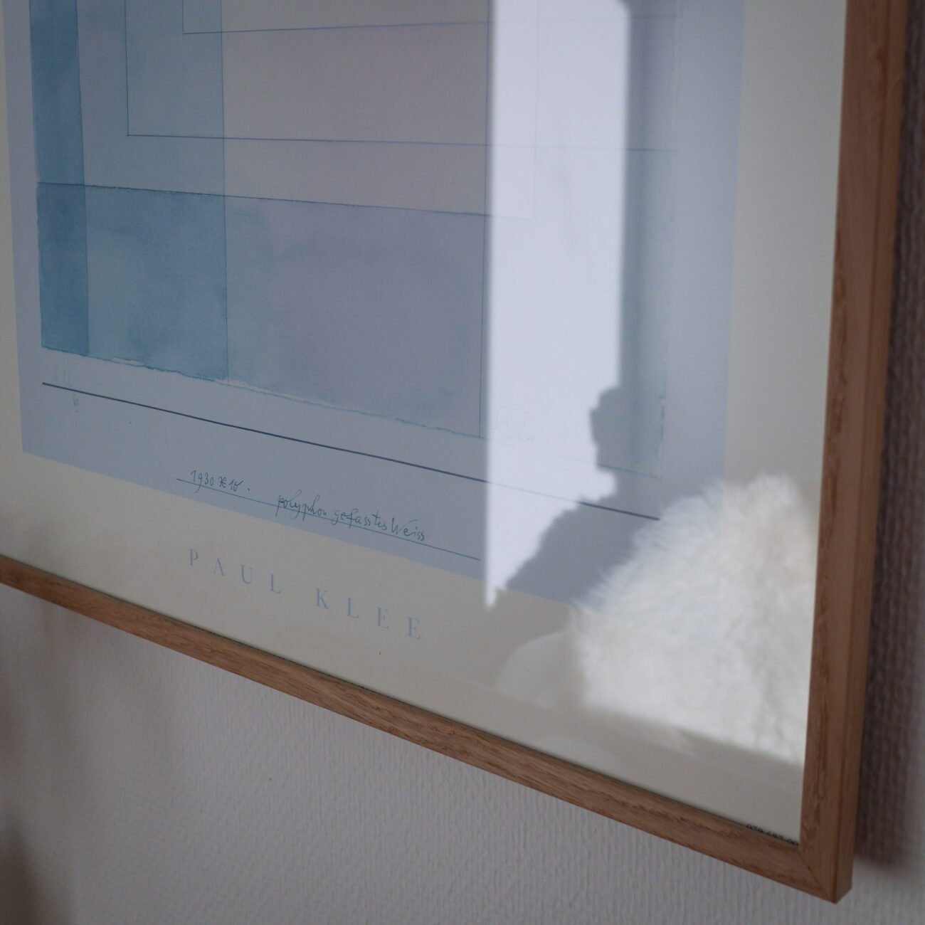 Abstrakt Plakat i Blå Nuancer 1