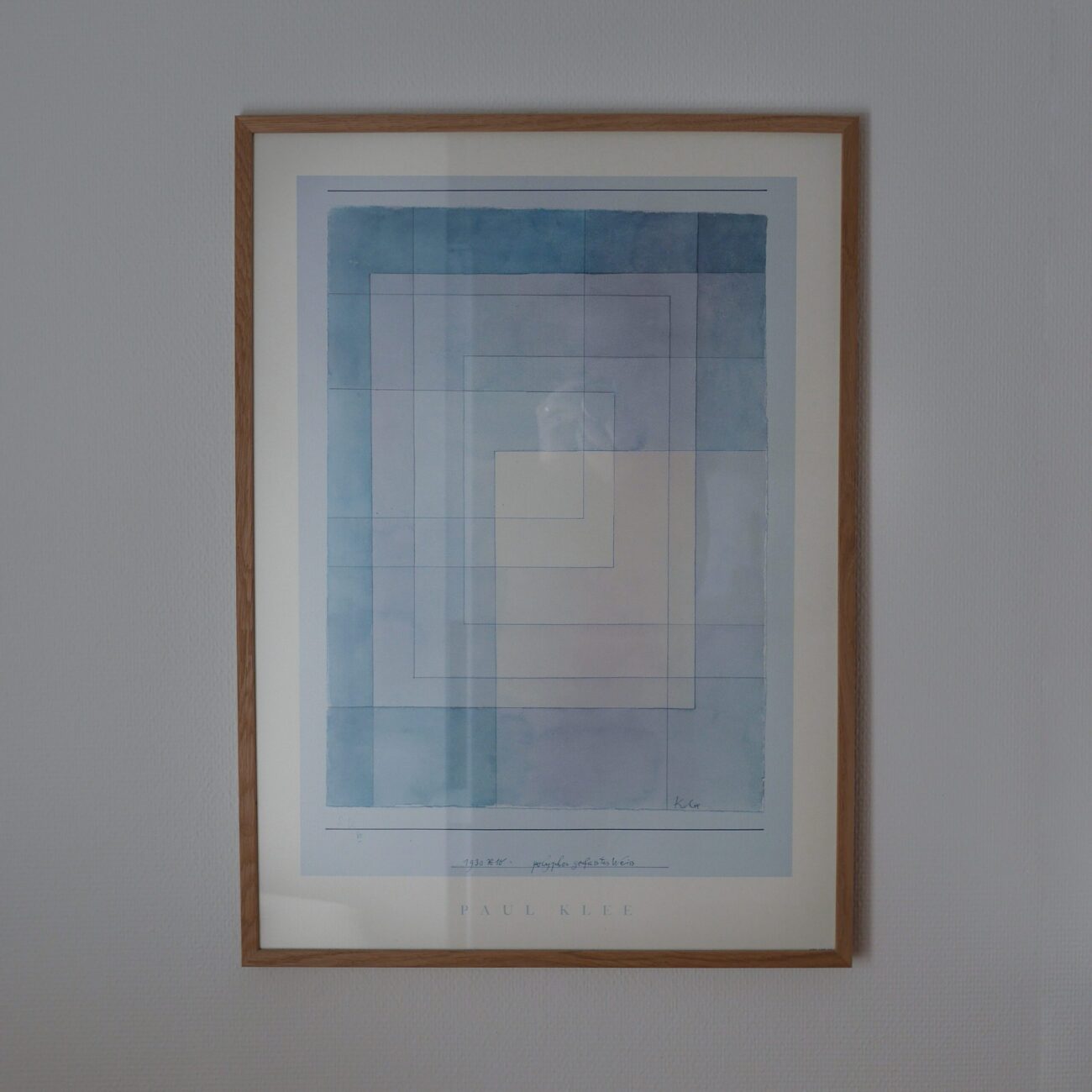 Abstrakt Plakat i Blå Nuancer 4