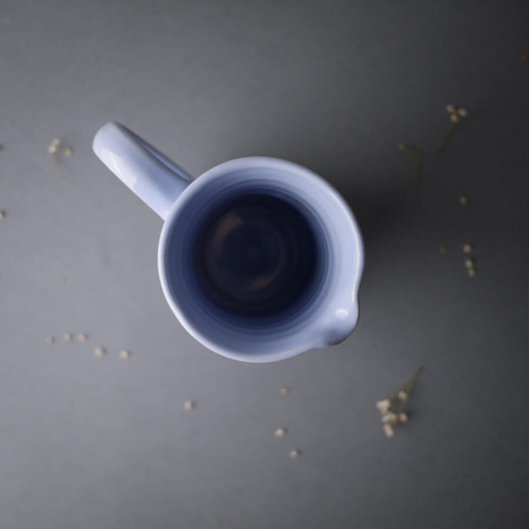 Lyseblå Keramik Kande