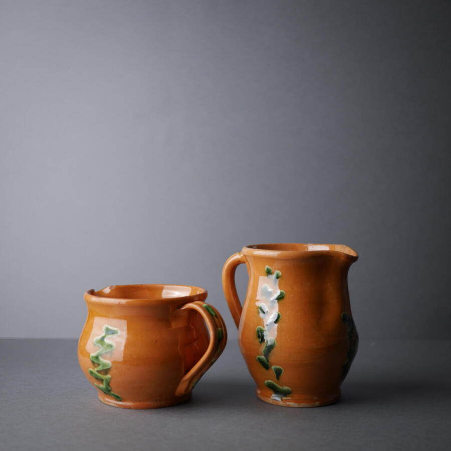 Brune Vintage Keramikkander 4
