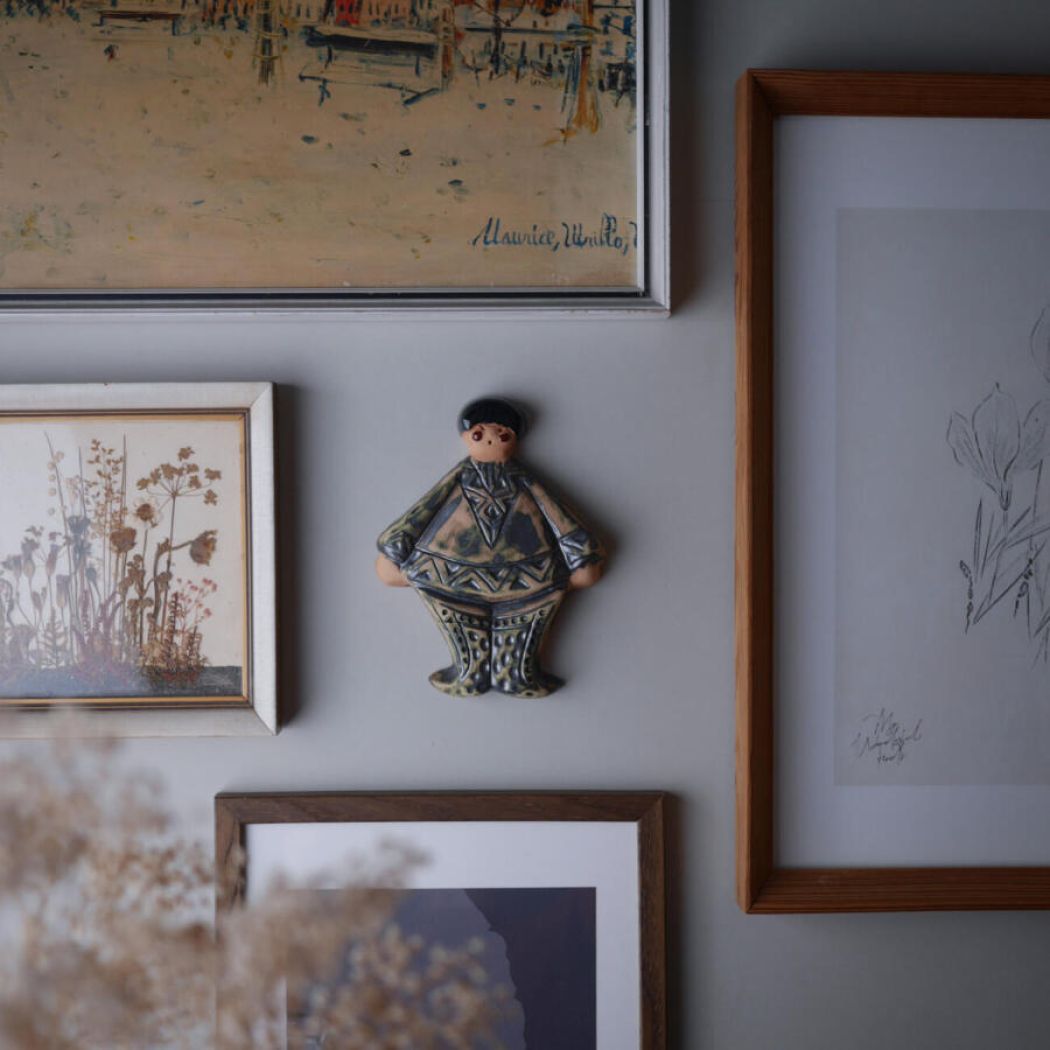 Keramikfigur til Væggen