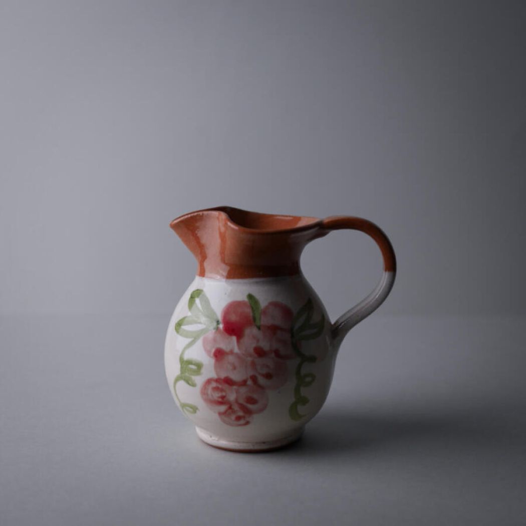 Smuk Keramikkande med Rosa Blomst 2