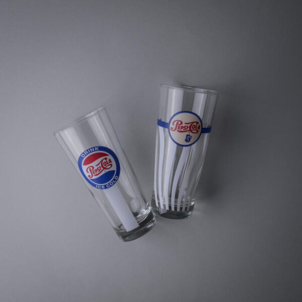 Retro Pepsi Glas, 2 stk.