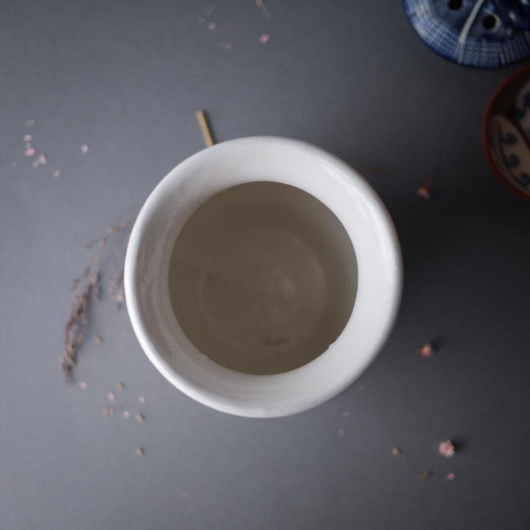 Hvid Keramikkrukke fra Rörstrand 3