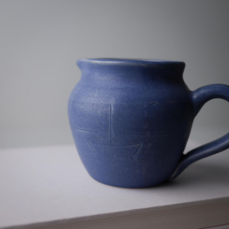 Lille Blå Flødekande i Keramik 3