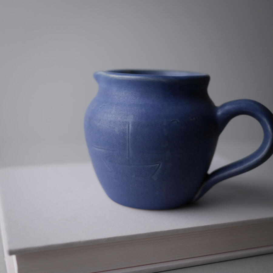Lille Blå Flødekande i Keramik 4