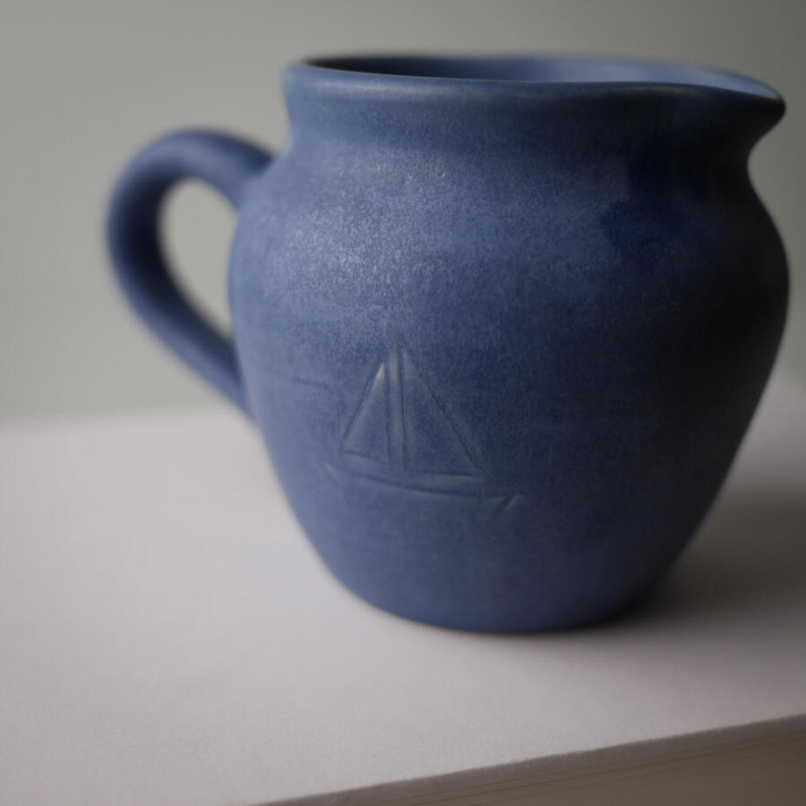 Lille Blå Flødekande i Keramik 5