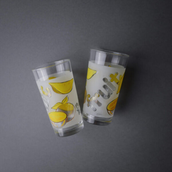 Italienske Citron Glas, 2 stk.