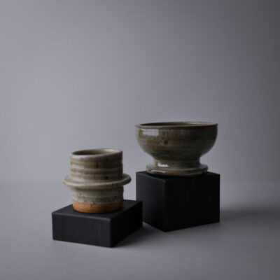 Rund Grøn Keramikstage