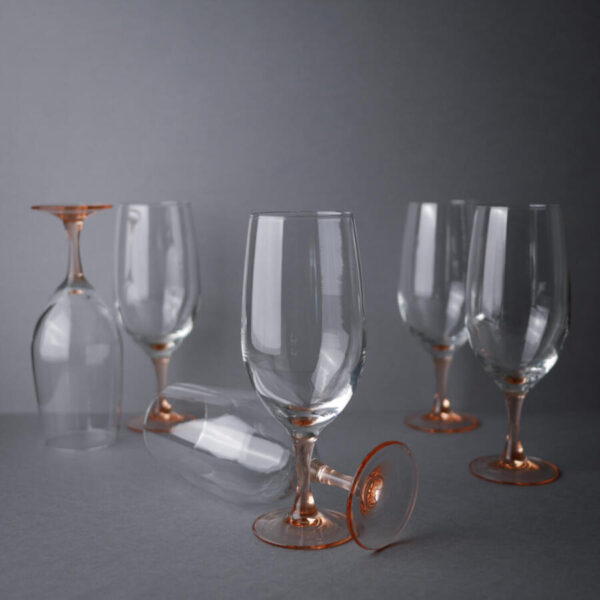 Rosa Luminarc Ølglas, 6 stk.
