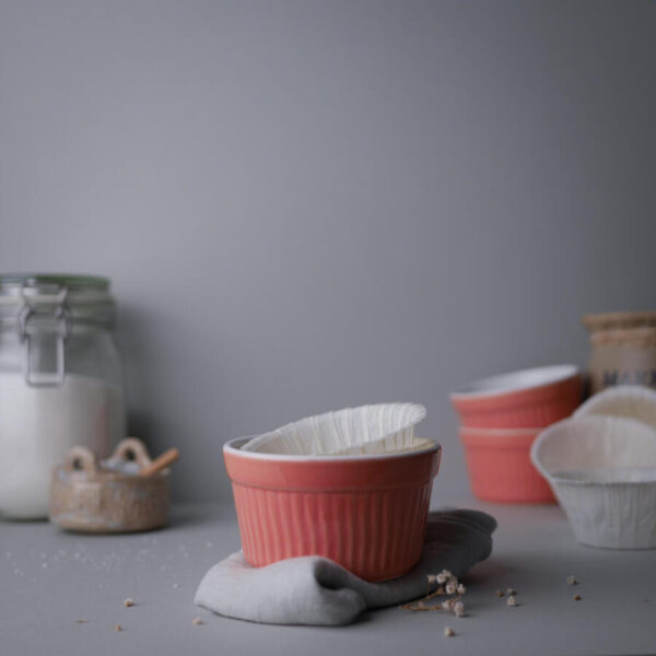 Lyserøde Ramekin Skåle, 3 stk.