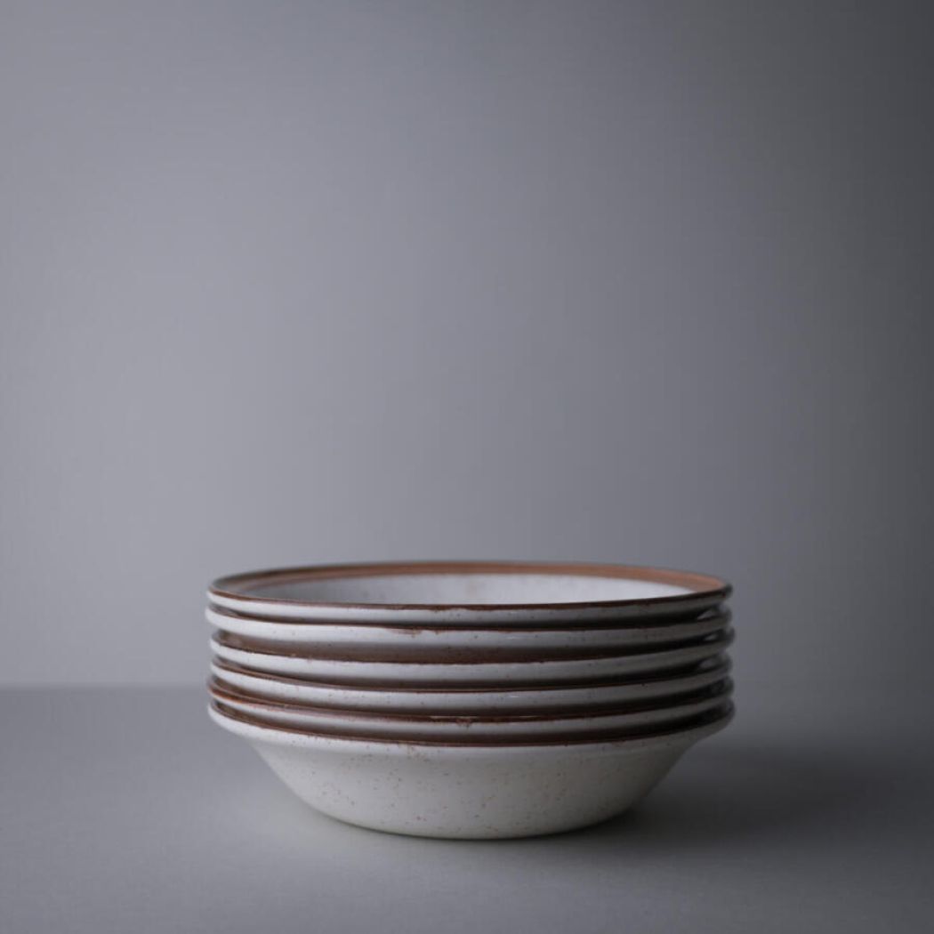 Brune Dybe Tallerkner med Nistre, 6 stk. 2