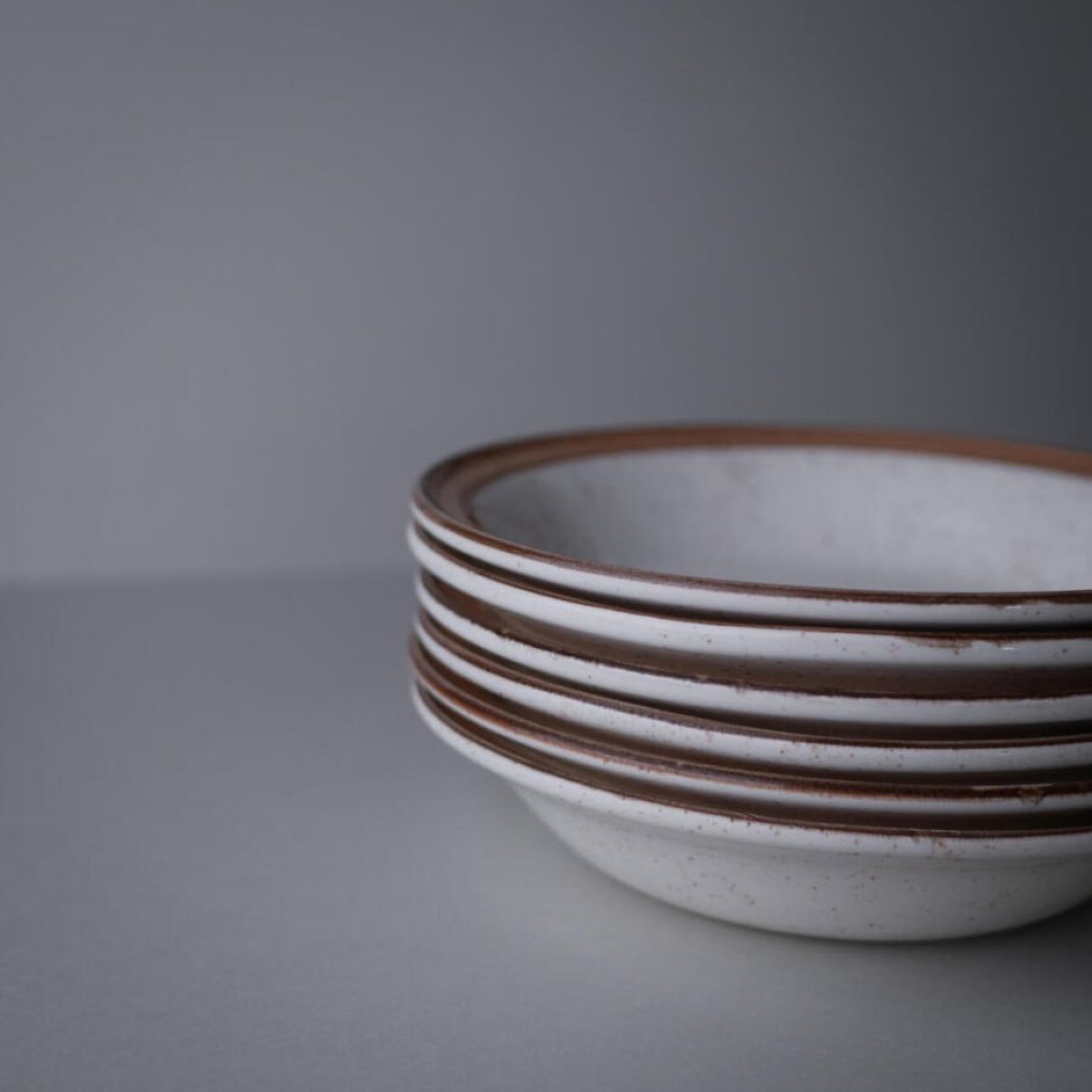 Brune Dybe Tallerkner med Nistre, 6 stk. 3