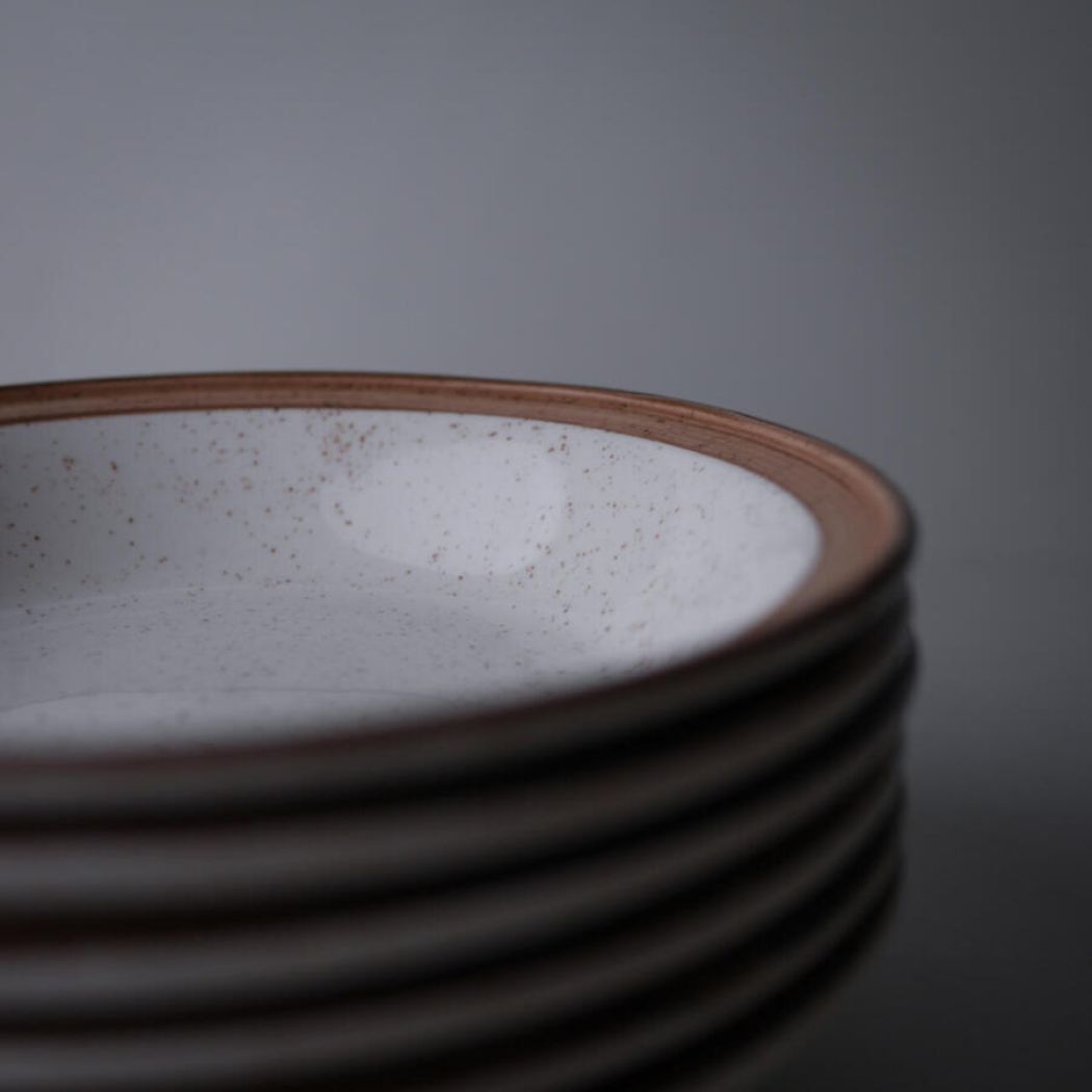 Brune Dybe Tallerkner med Nistre, 6 stk. 4