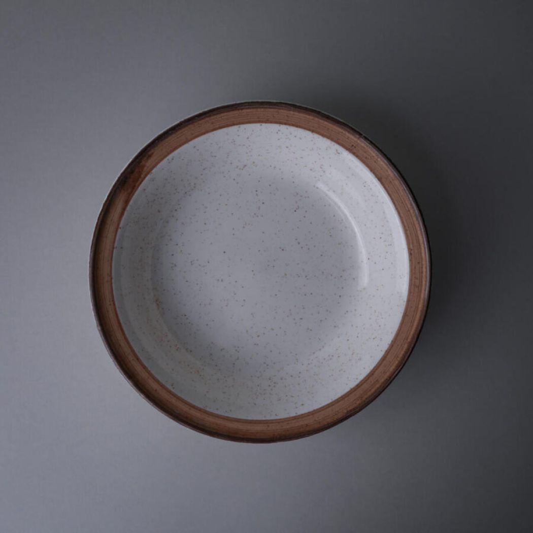 Brune Dybe Tallerkner med Nistre, 6 stk. 5