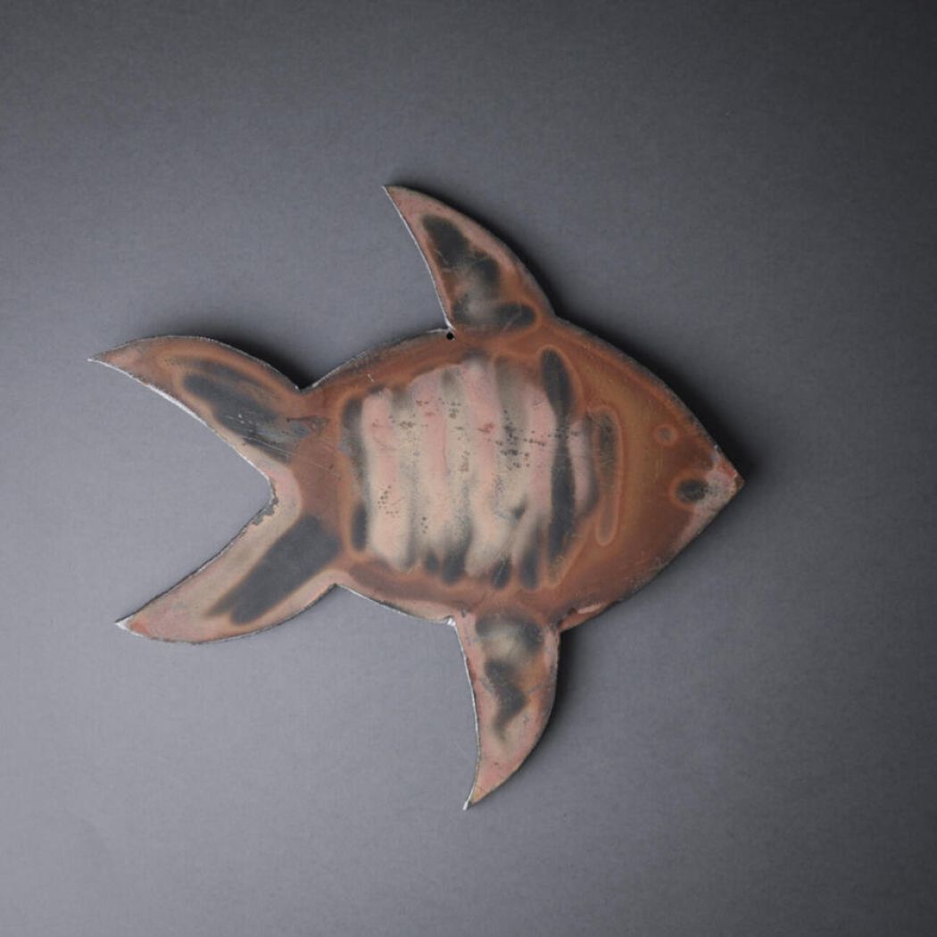 Stor Metal Vægfisk 2